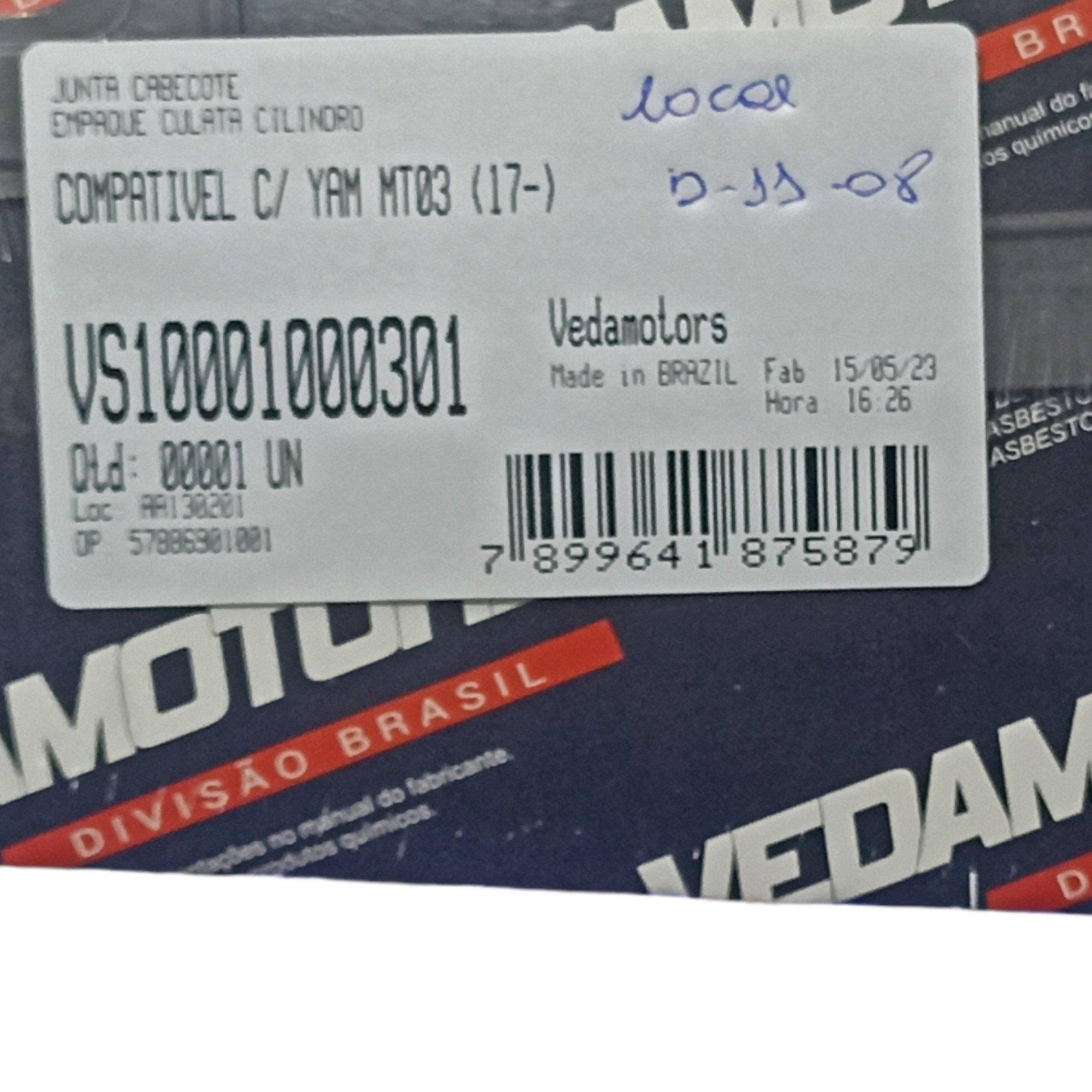 Junta Cabeçote Mt 03 2017 Em Diante Yzf R3 2016 Em Diante