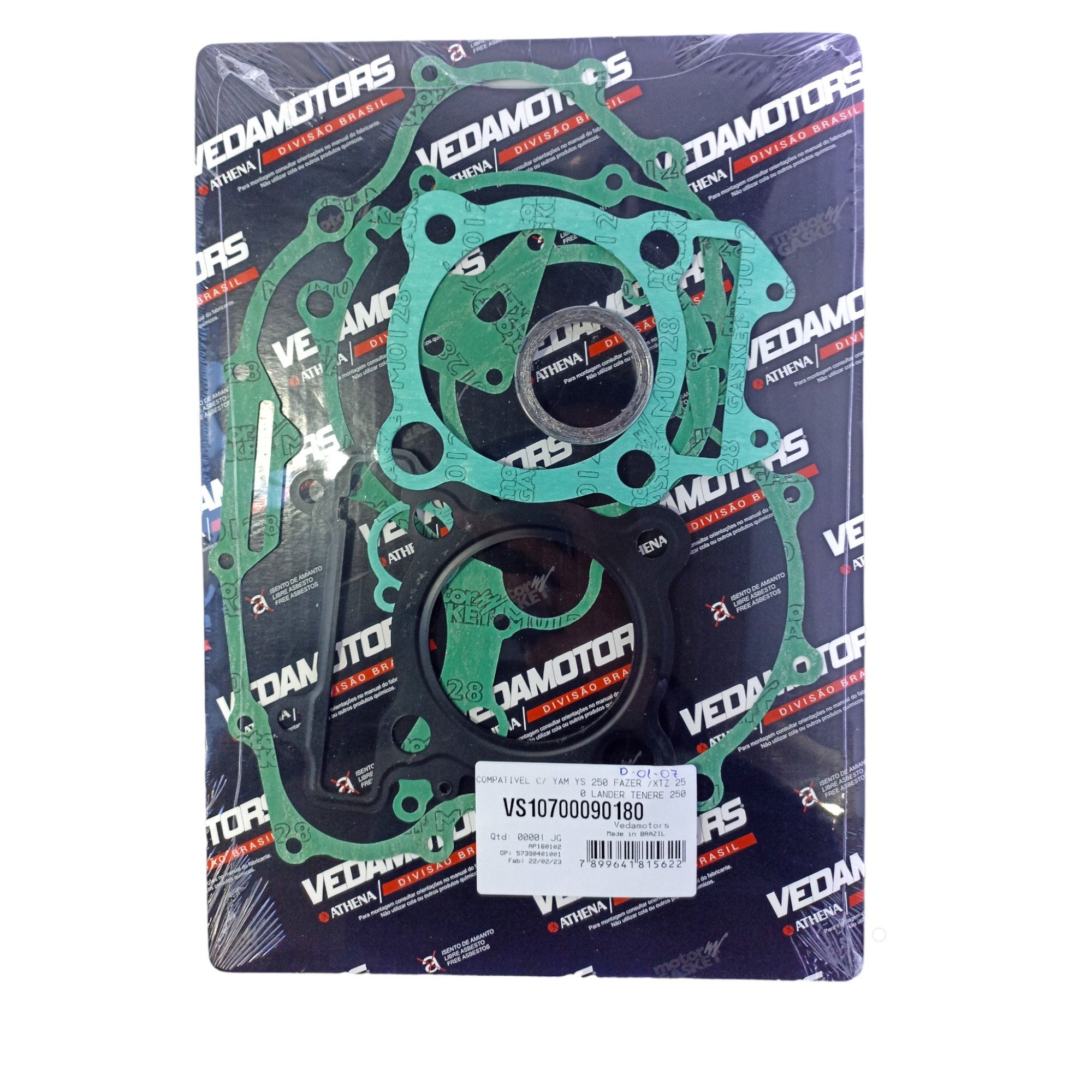 Junta Motor Ys 250 Fazer Xtz 250 Lander Xtz 250 Tenere