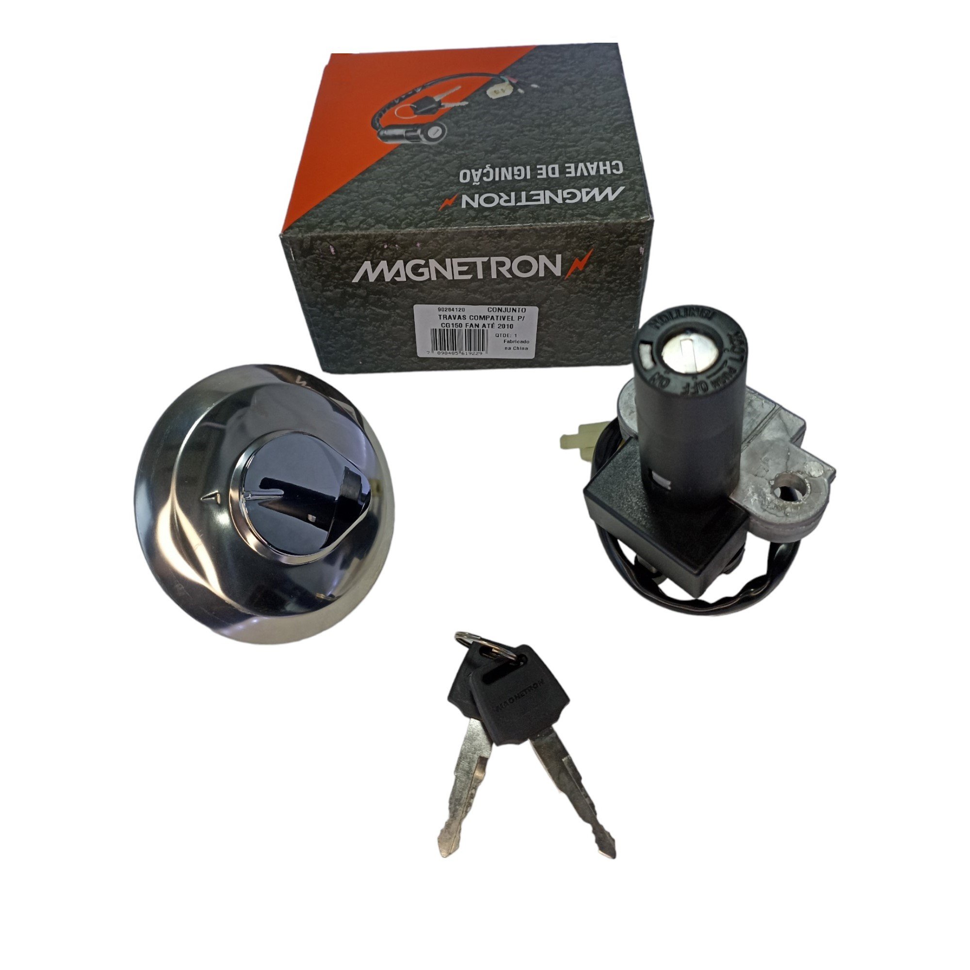 【ヤマ】フロント Kit Chave de Ignição Nxr 125 Bros 2013 2014 2015 (2 Peças) Magnetron