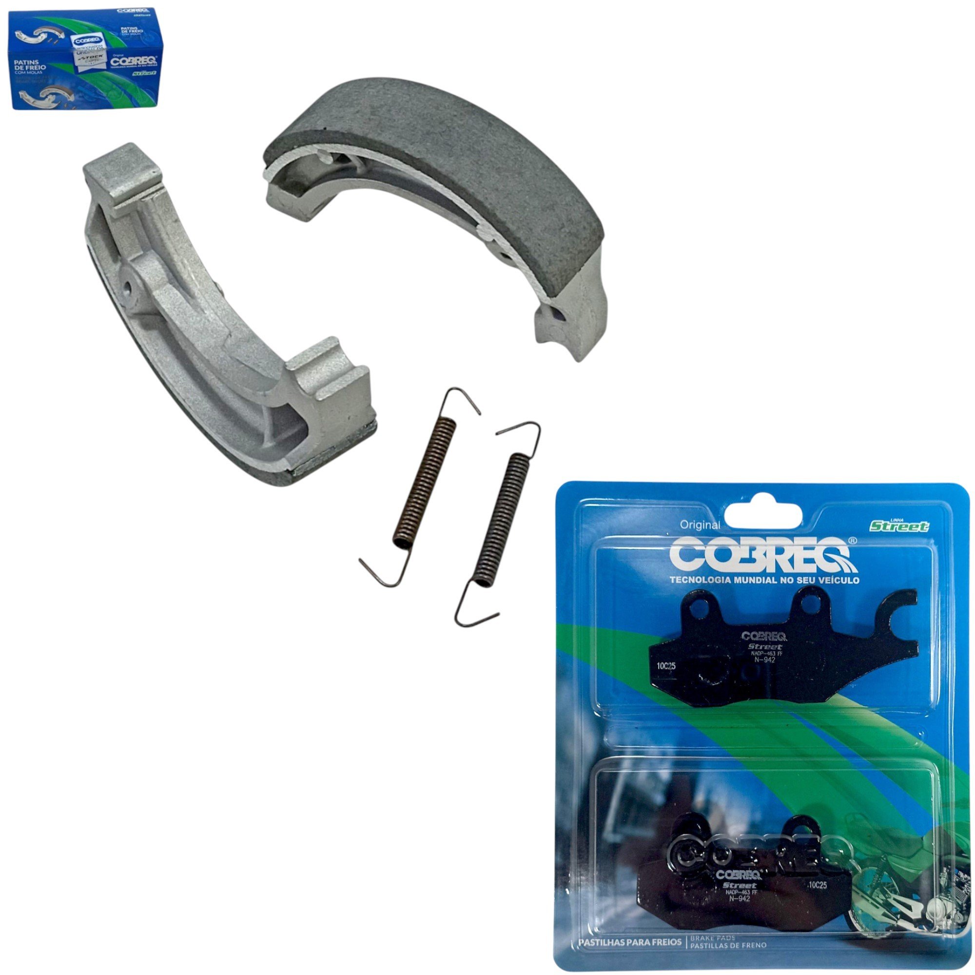 Kit Pastilha e Patim Freio Xtz 125 2003 2004 2005 2006 2007 2008