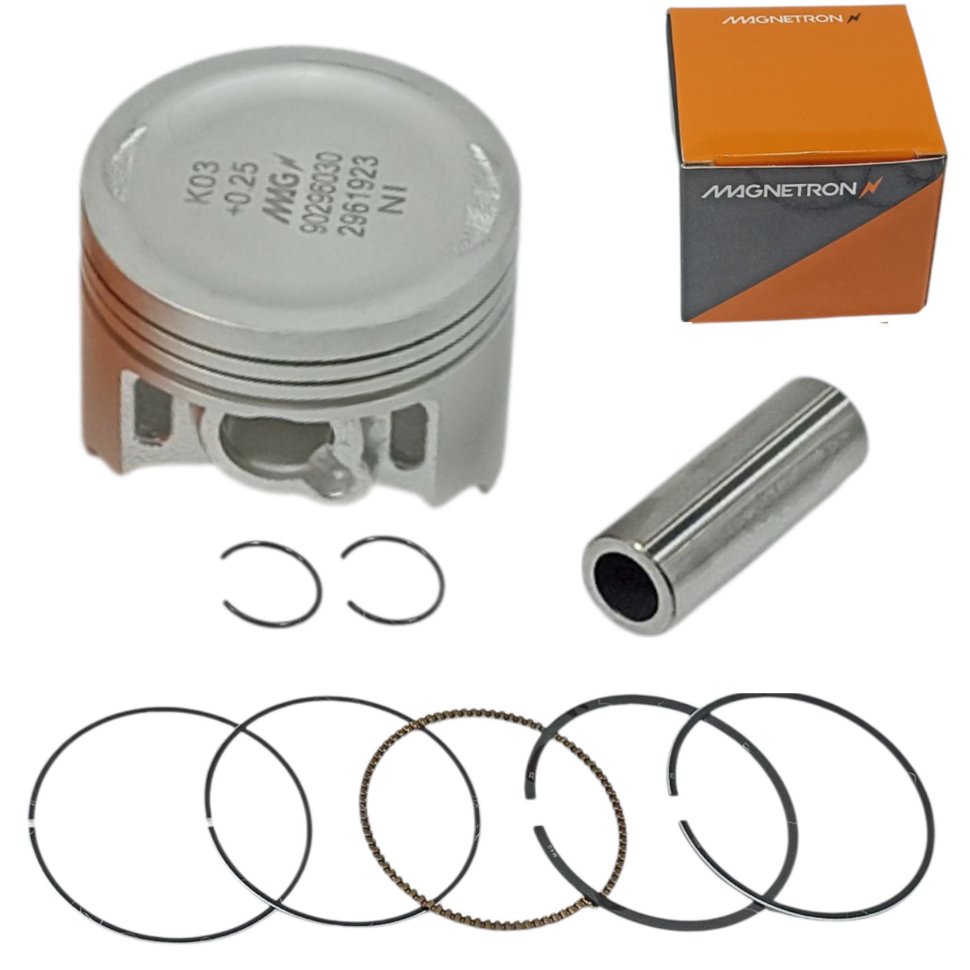 Kit Pistão Anéis 0,25mm Pop 110i Biz 110i 2016 2017 2018 2019 2020